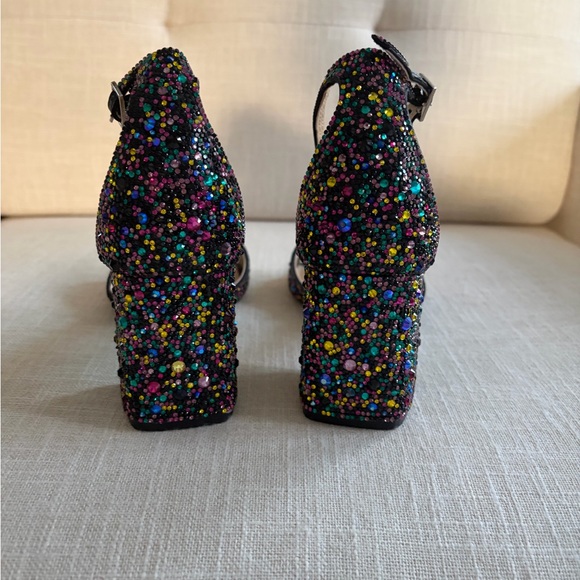 Betsey Johnson Multicolor Women's Kami Block Heel Dress Sandals - Size 9 - Picture 5 of 7